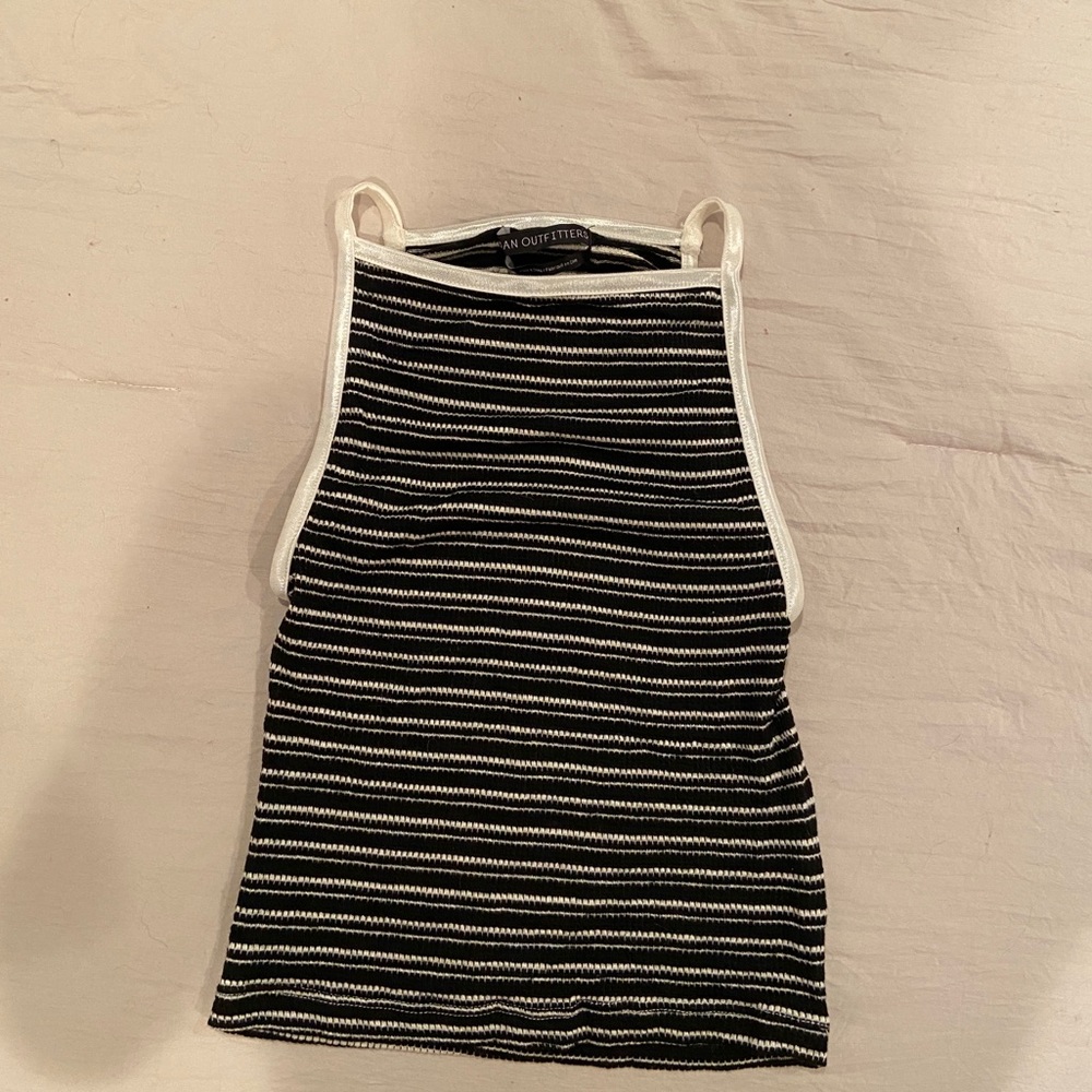 Black & white striped top